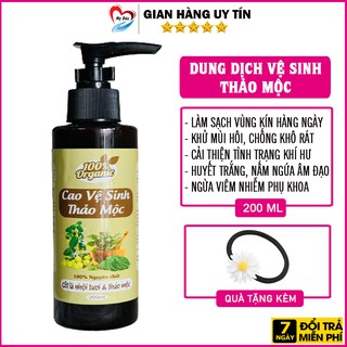 Dung Dịch Vệ Sinh Phụ Nữ, Cao Vệ Sinh Thảo Mộc Giúp Làm Sạch Vùng Kín, Giảm Viêm Ngứa Phụ Khoa 200 ml - Mẹ Dâu Handmade