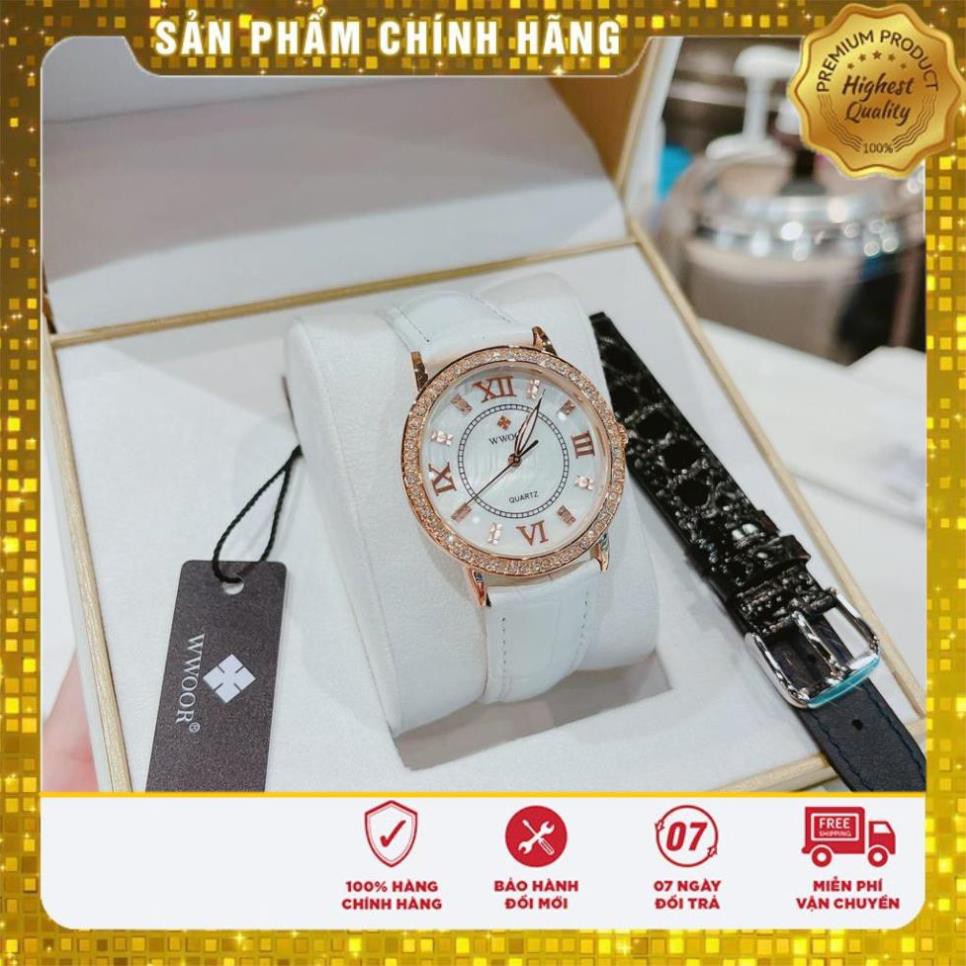Hàng Cao Cấp -  Đồng hồ Wwoor nữ- Hàng Nhật chính hãng - lỗi 1 đổi 1