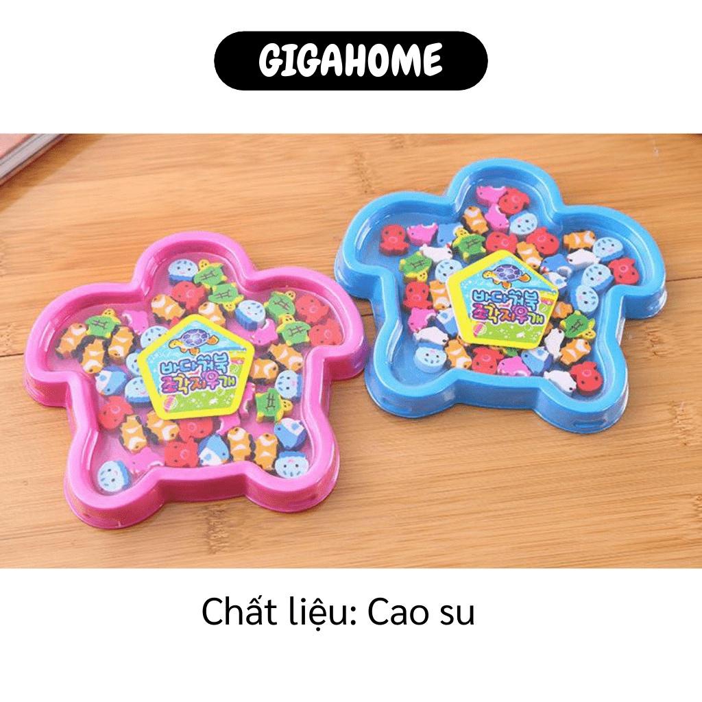 Gôm Tẩy GIGAHOME Hộp 30GIGAHOME40 Gôm Tẩy Hình Động Vật Mini Đáng Yêu Cho Bé Học Tập 8097