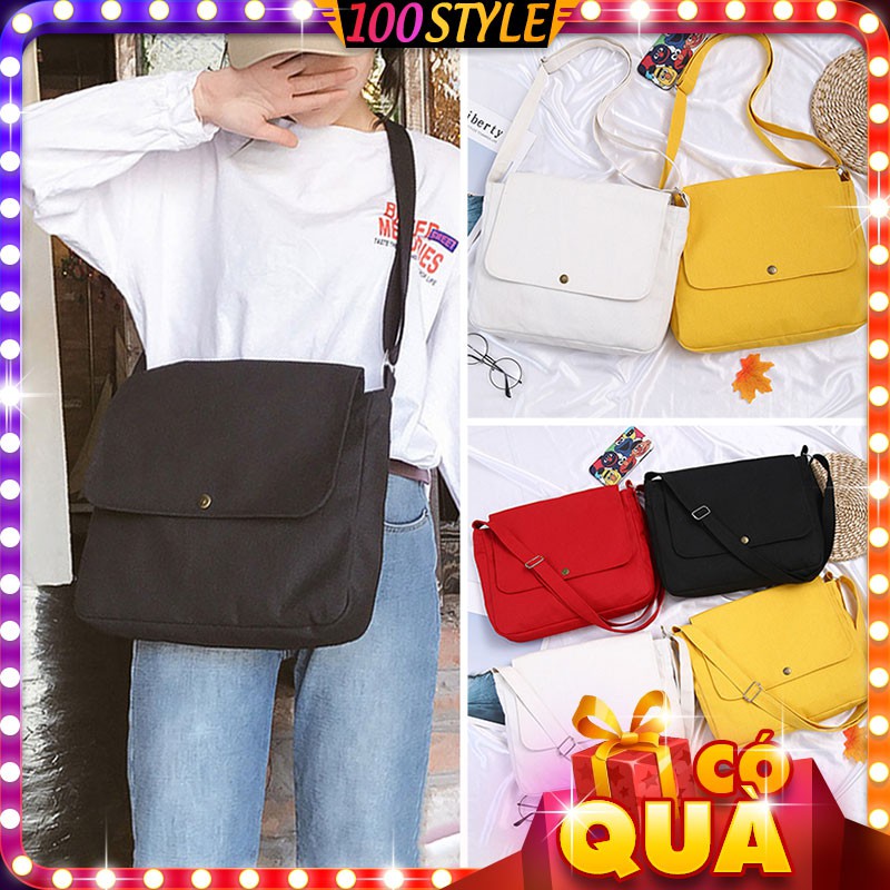 Túi Vải Cỡ Lớn Có Nắp Dáng Chữ Nhật