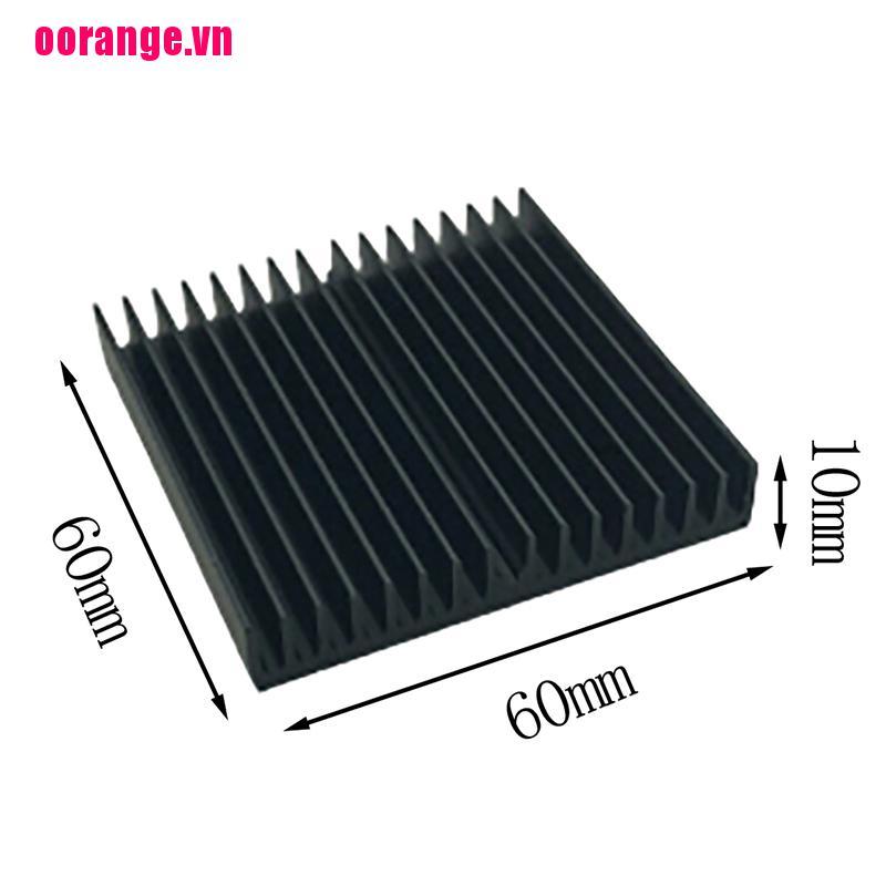 1 Bộ Tản Nhiệt Bằng Nhôm Màu Đen Kích Thước 60x60 X