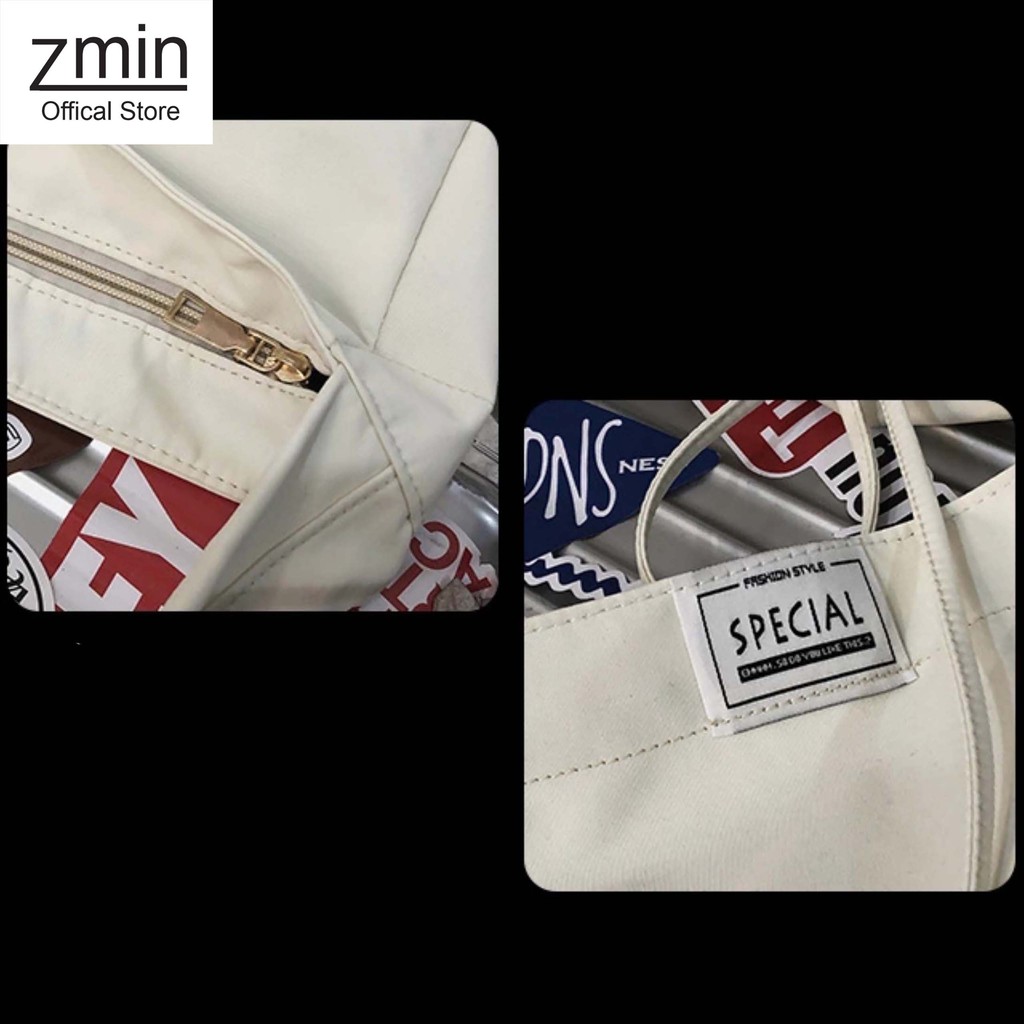 Túi đeo chéo nữ thời trang unisex Zmin, chất liệu vải  cấp chống thấm nước - T068