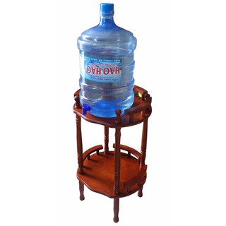 Kệ để bình nước góc tròn gỗ tự nhiên TC205