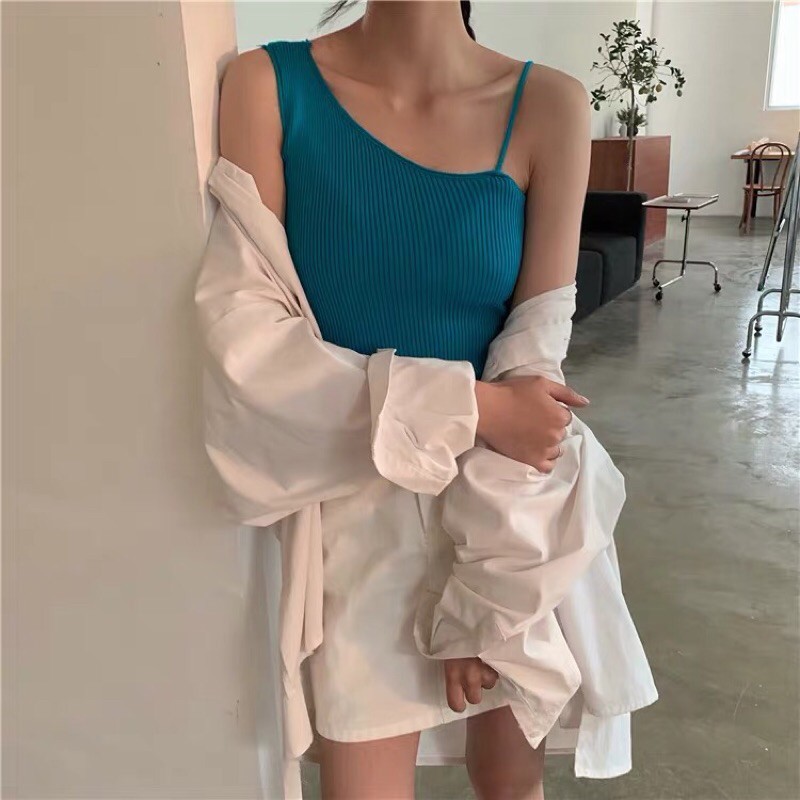 Áo crotop chéo vai Forgirl điệu đà phpng cách Hàn Quốc