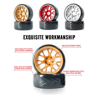 Bộ 4 bánh Drift lắp cho xe mô hình điều khiển tỉ lệ 1:10 - Hex 12mm