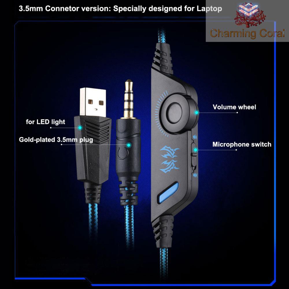 Tai Nghe Gaming Kotion Each G9000 3.5mm Có Mic Và Đèn Led