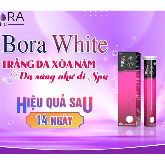 Bora White viên sủi trắng da Hàn Quốc 20 viên