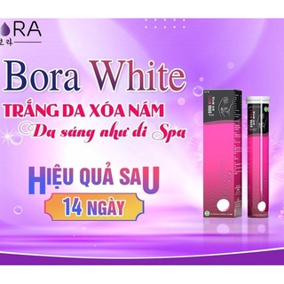 Sủi Bora White viên sủi trắng da Hàn Quốc mờ nám giúp da tươi trẻ 20 viên