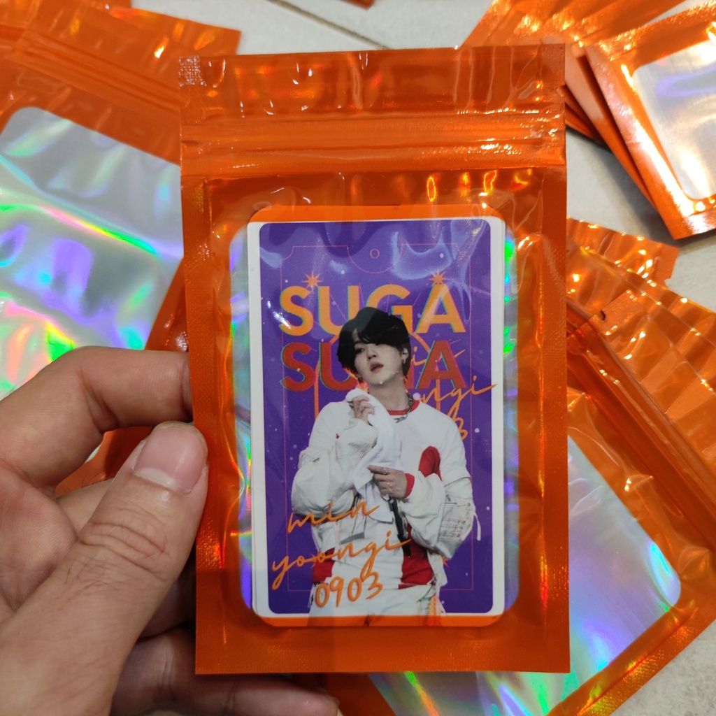 Xấp 10-20 túi zip Hologram Cam, túi bóng nhiều size