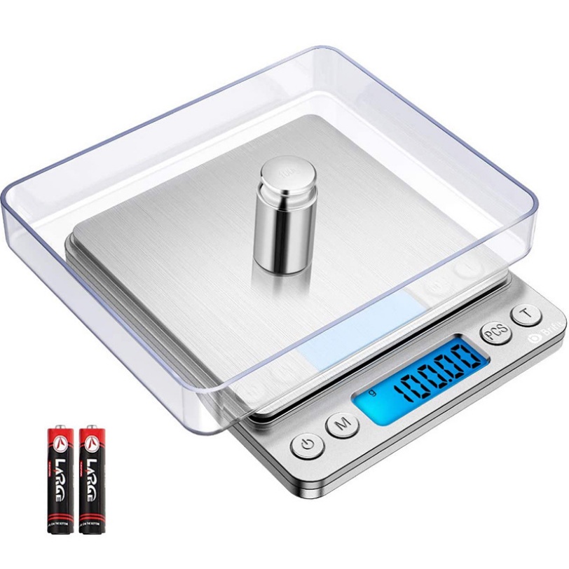 Cân Tiểu Ly Điện Tử Platform 1Kg , Hoặc 3kg , Cân Điện Tử Mini Inox I-2000, Cân dùng sạc