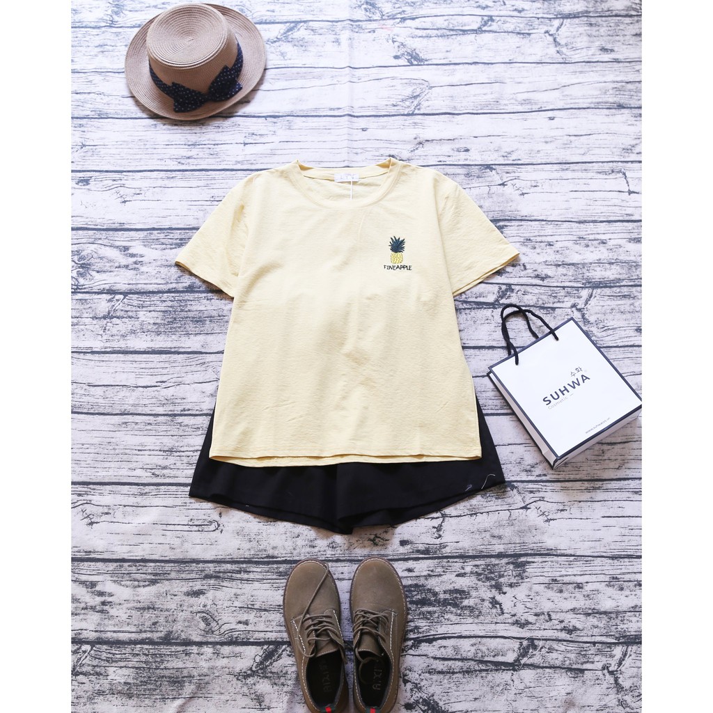 ÁO PULL THÊU QUẢ DỨA