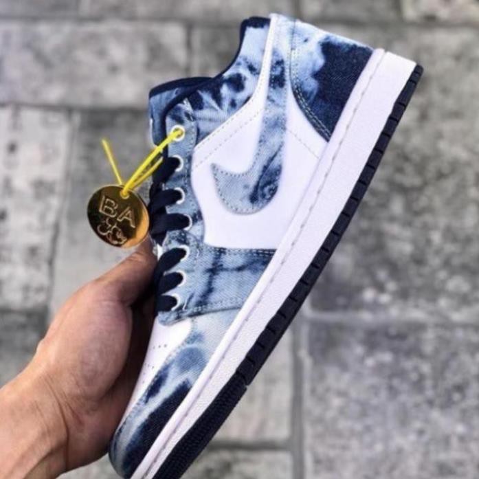 [MIỄN PHÍ SHIP] Giầy Thể Thao Air Jordan Low denim jeans màu xanh da bò | BigBuy360 - bigbuy360.vn