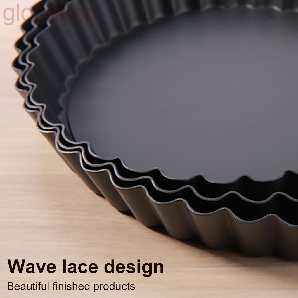 Khuôn Làm Bánh Hình Tròn Bằng Thép Carbon Không Dính Có Thể Tháo Rời