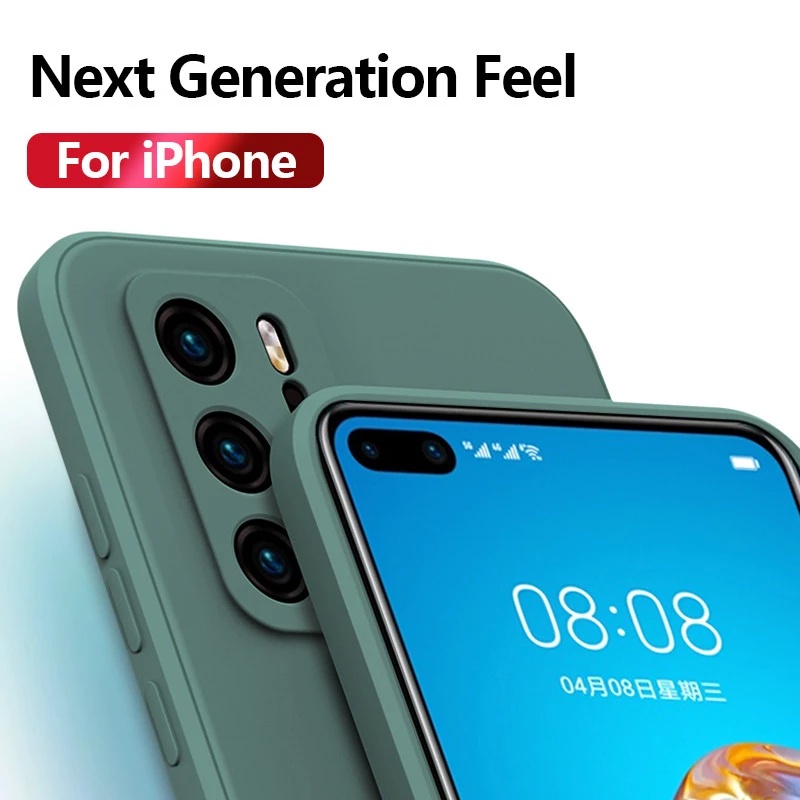 Ốp điện thoại silicon góc vuông màu trơn dành cho Huawei Honor 10 Lite 20 20i 8X