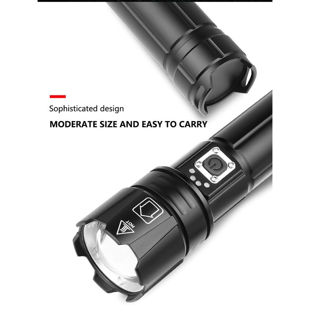 SHOUKEY Đèn Pin Xhp70 Công Suất Cao Có Cổng Sạc USB Tiện Dụng