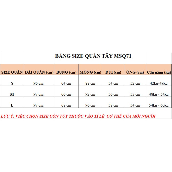 Quần Tây Nữ ống loe , Quần Tây Nữ lưng cao, khóa sườn - MSQ 71 | BigBuy360 - bigbuy360.vn