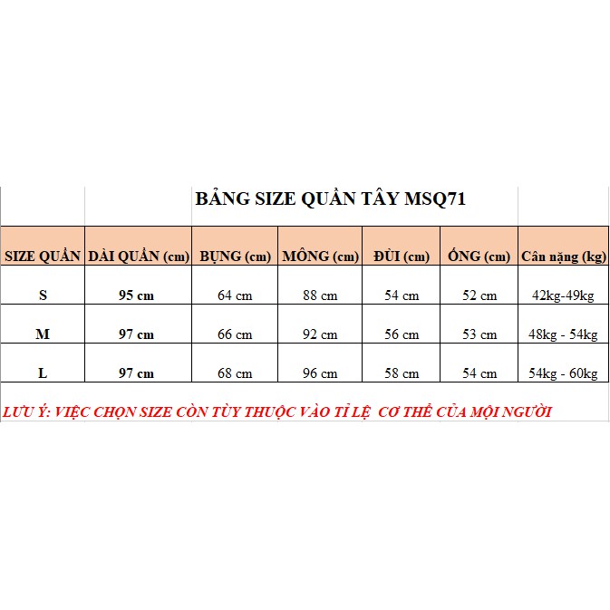 Quần Tây Nữ ống loe , Quần Tây Nữ lưng cao, khóa sườn - MSQ 71