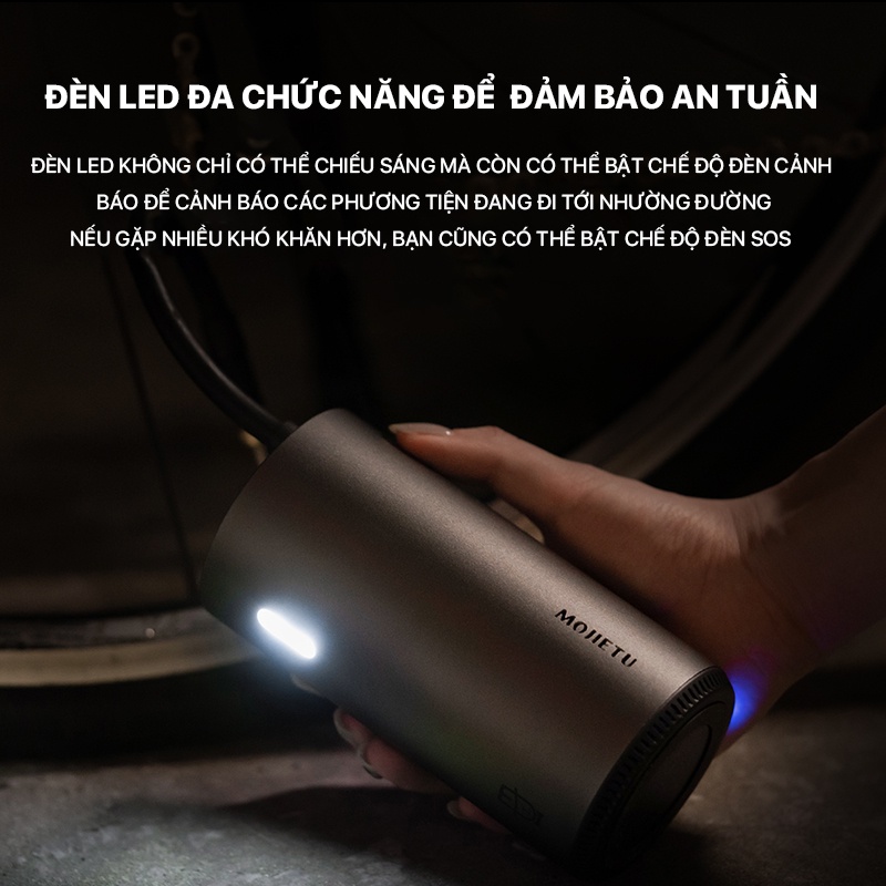 Bơm lốp ô tô Xiaomi Mojietu Lightning CQB01MC - máy bơm sạc nhanh