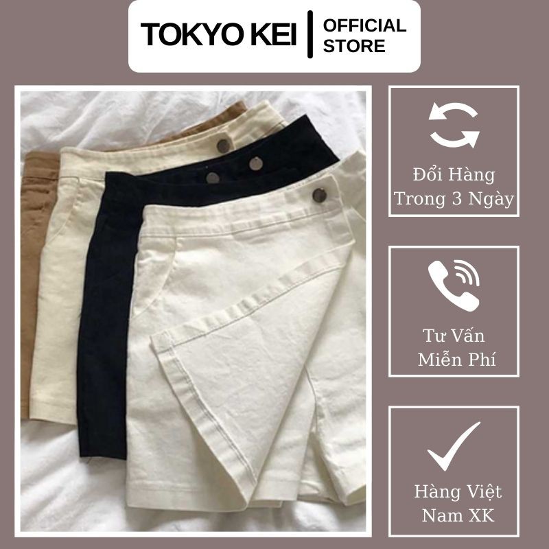 Chân Váy Ngắn TOKYOKEI 💖FREESHIP💖 Quần Váy Ngắn Nhiều Màu, Chất Liệu Kaki, Đủ Size WQH011
