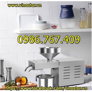 Máy ép dầu lạc, mè... cho gia đình tự ép dầu ăn hàng inox