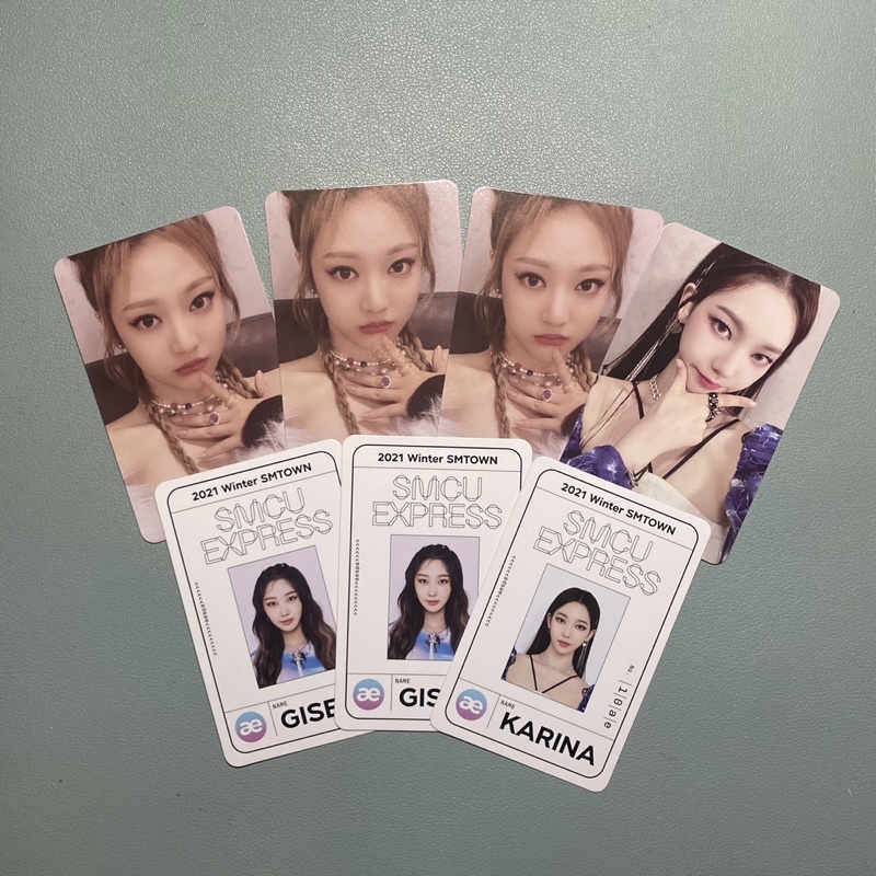 BỘ ẢNH NHÓM NHẠC AESPA SMCU EXPRESS UNSEAL KARINA WINTER GISELLE NINGNING
