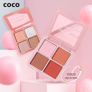 Bảng phấn mắt tạo khối bắt sáng với bốn màu ánh ngọc trai bắt mắt cho sinh viên