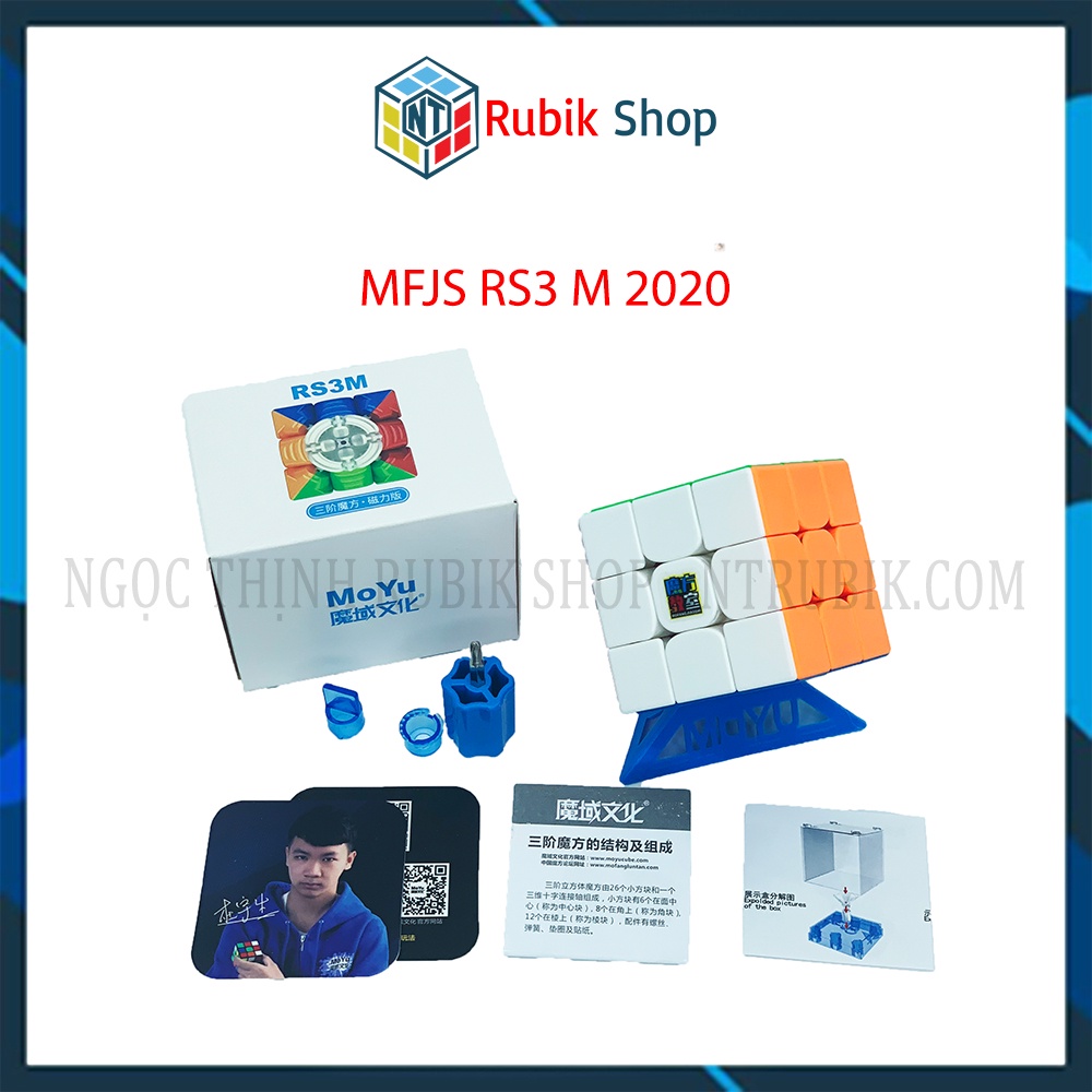 [Mã 155LIFESALE giảm 8% đơn 99k] Rubik 3x3x3 MFJS RS3 M 2020 Stickerless Rubik Nam Châm (Hãng Mod Nam Châm)