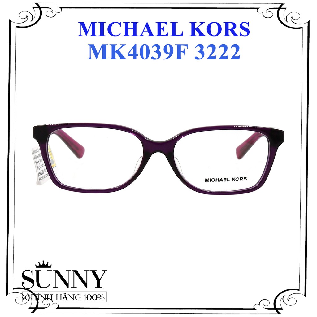 MK4039F - gọng kính thời trang Michael Kors chính hãng, thiết kế dễ đeo bảo vệ mắt