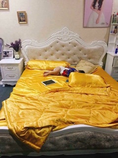Bộ drap phi lụa Thái Tuấn( phối bèo)