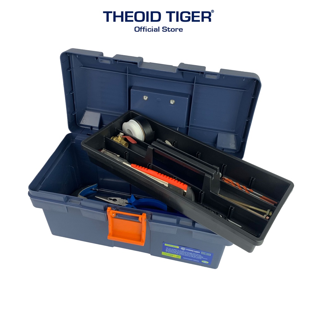 Thùng Đựng Đồ Nghề Sửa Chữa Theoid Tiger Hộp đựng dụng cụ cầm tay có 4 kích thước sử dụng Đa Năng - Hàng Chính Hãng