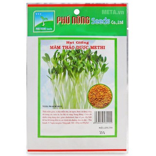 Hạt giống mầm thảo dược Methi Phú Nông - 1 gói 20gr