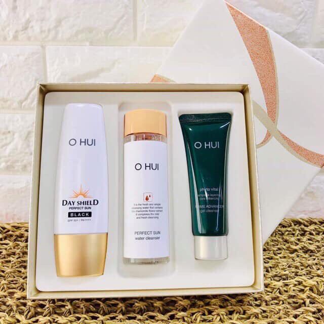 kem chống nắng Ohui Perfect Sun Pro Black SPF50+/PA+++ Special Set (3 SP)