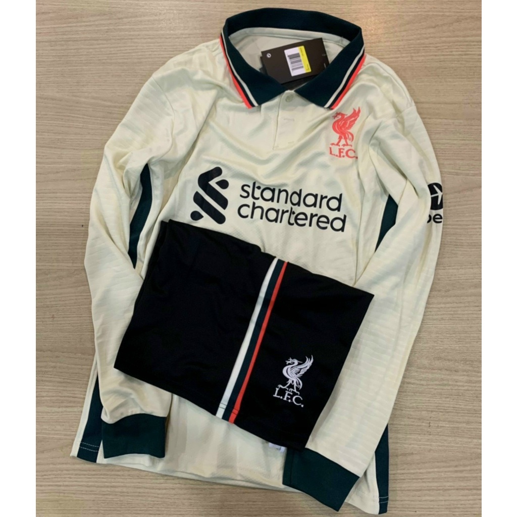 (Dài tay) Bộ quần áo bóng đá câu lạc bộ Liverpool 2021 - Áo bóng đá dài tay CLB ngoại hạng Anh