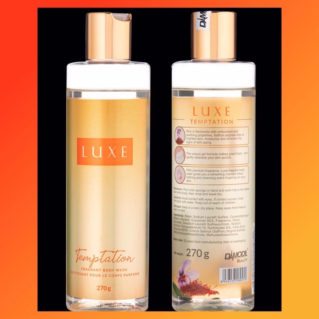 DAMODE SỮA TẮM NƯỚC HOA NỮ LUXE ĐAM MÊ QUYẾN RŨ NỒNG NÀN