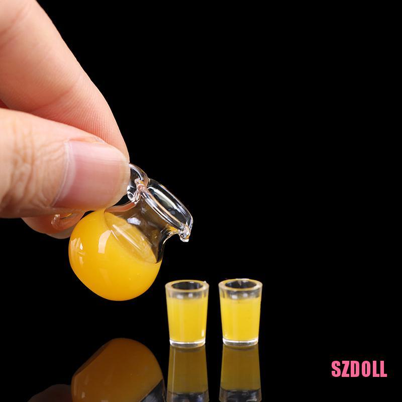 Bộ 3 Bình Sữa Thủy Tinh Mini Cho Nhà Búp Bê SZDOLL6