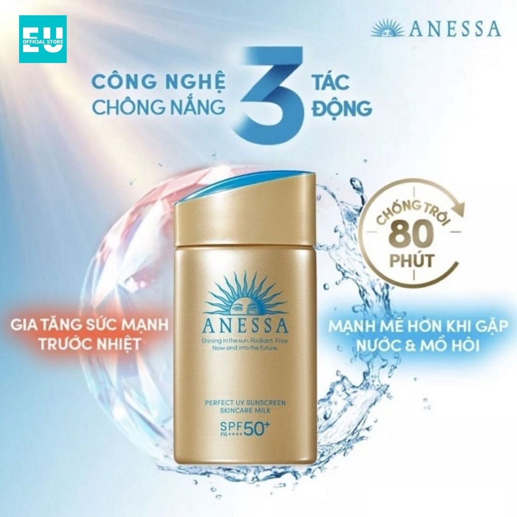 Sữa Chống Nắng Anessa Perfect UV Sunscreen Skincare SPF50+/PA++++ 60ml