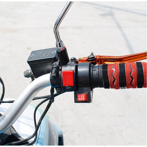 Công tắc đèn LYMOYO DC 12V/10A gắn tay lái xe màu đen thông dụng chất lượng cao