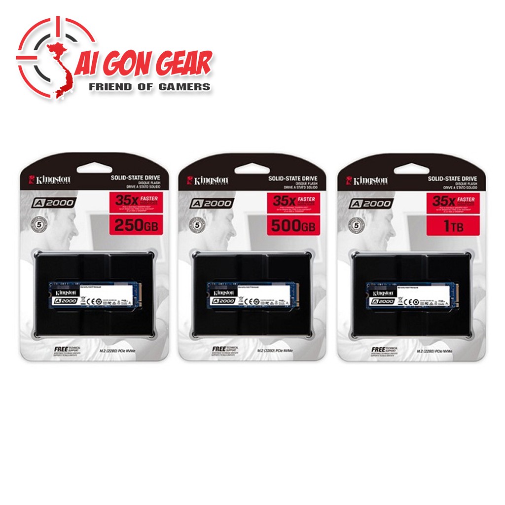 Ổ cứng Máy Tính SSD Kingston A2000 250GB / 500GB / 1TB M.2
