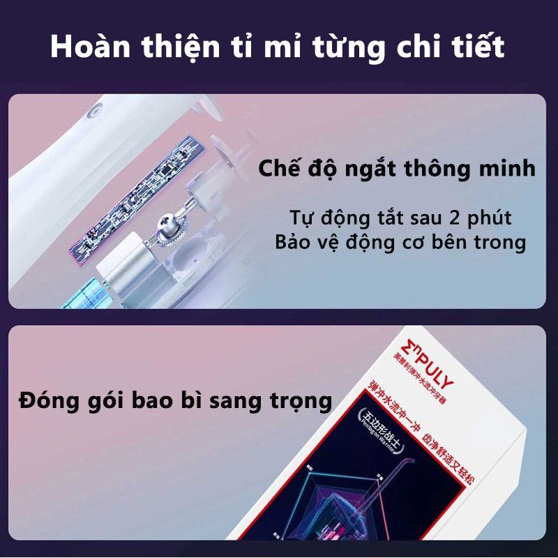 [CHÍNH HÃNG] Máy Tăm Nước Xiaomi Enpuly ML8 pin 30 ngày, chống nước IPX7, bình chứa nước lớn 250ML