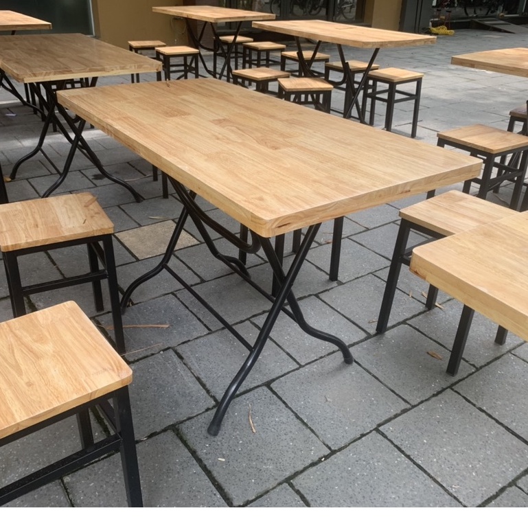 BÀN GỖ THỊT CHÂN CAO CỠ LỚN CAO 75cm