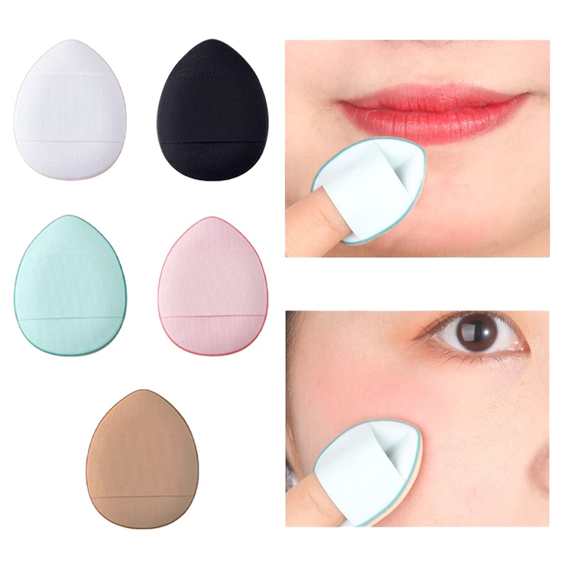 Mút Xốp Trang Điểm Mini Hình Giọt Nước Đeo Ngón Tay