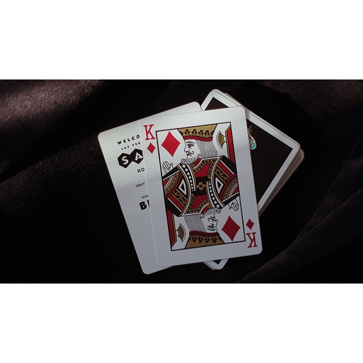 Bộ bài tây, bài ảo thuật Safari Casino Black Playing Cards by Gemini - Bài Mỹ - Bài Chính Hãng