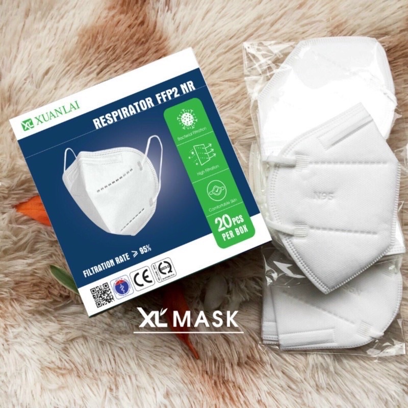 Hộp khẩu trang N95 20 chiếc không van Xuân Lai hàng chính hãng công ty