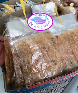 Bánh tráng dẻo cuốn hành phi