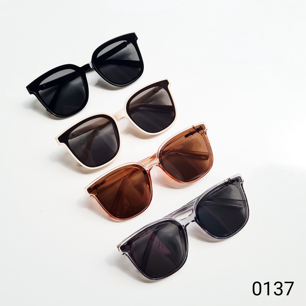Kính mát chống UV400 nam nữ LILYEYEWEAR mắt vuông to chống bụi đi đường màu sắc thời trang 0137