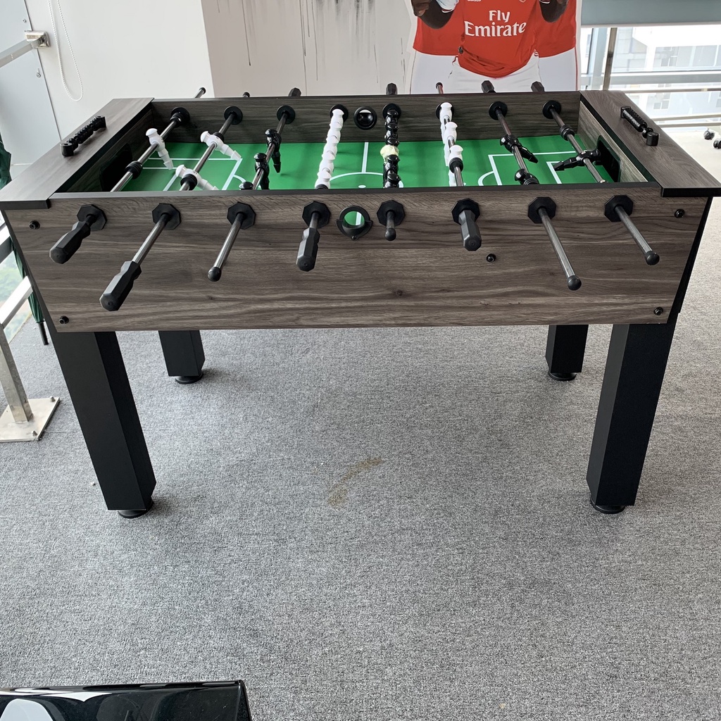 Bàn Bi Lắc Bóng Đá Cỡ Lớn 1,4m Harvard Black Robot Chuẩn Thi Đấu, Banh Bàn Foosball 1m4 Gia Đình Văn Phòng Hanana