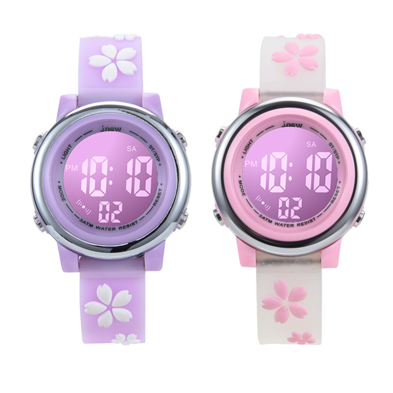 JNEW Đồng hồ dành cho trẻ em Cô gái hoạt hình Đồng hồ không thấm nước Đồng hồ điện tử LED thời trang mới của trẻ em | BigBuy360 - bigbuy360.vn