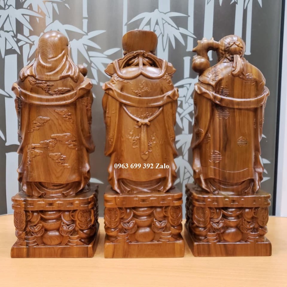 Bộ tượng tam đa phúc lộc thọ bằng gỗ