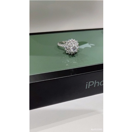 Nhẫn đá cao cz sang chảnh bạc chuẩn đẹp xuất sắc