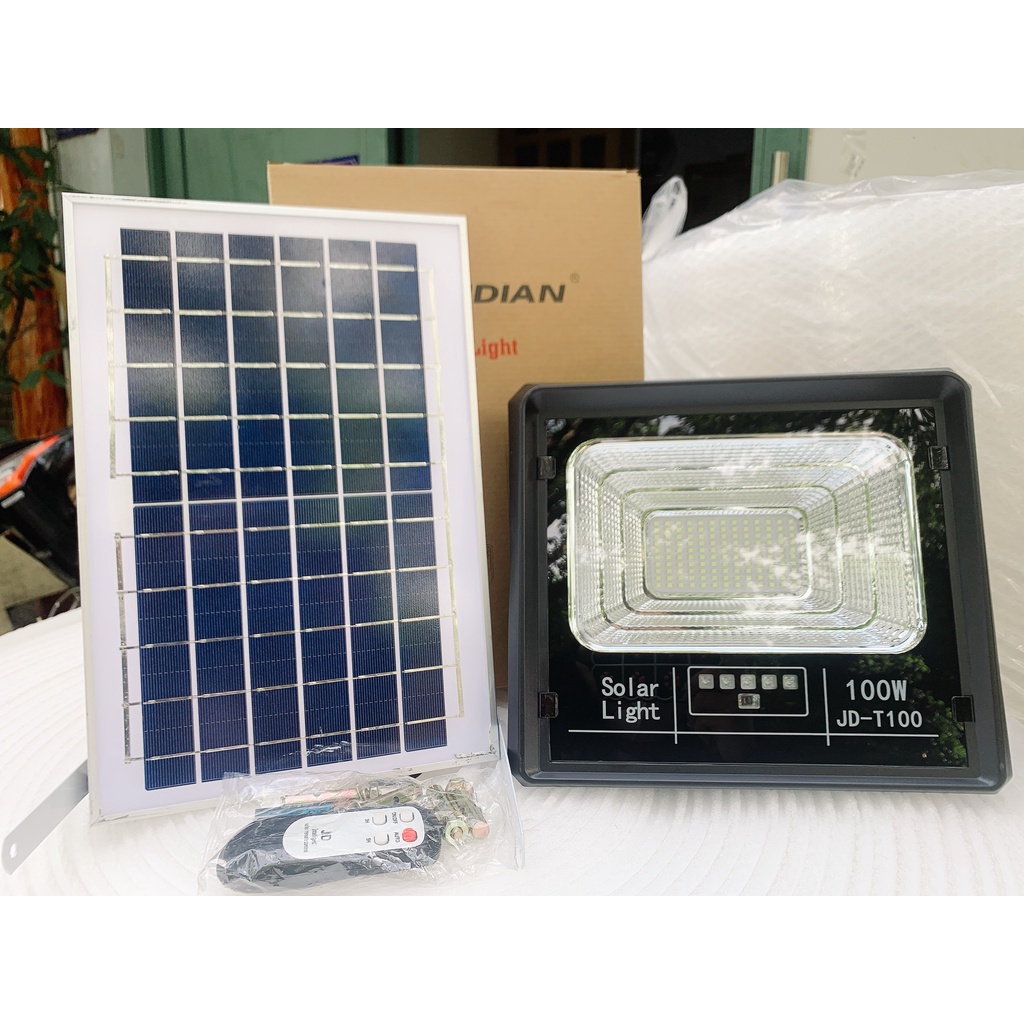 Đèn Pha Năng Lượng Mặt Trời Jindian JD T100